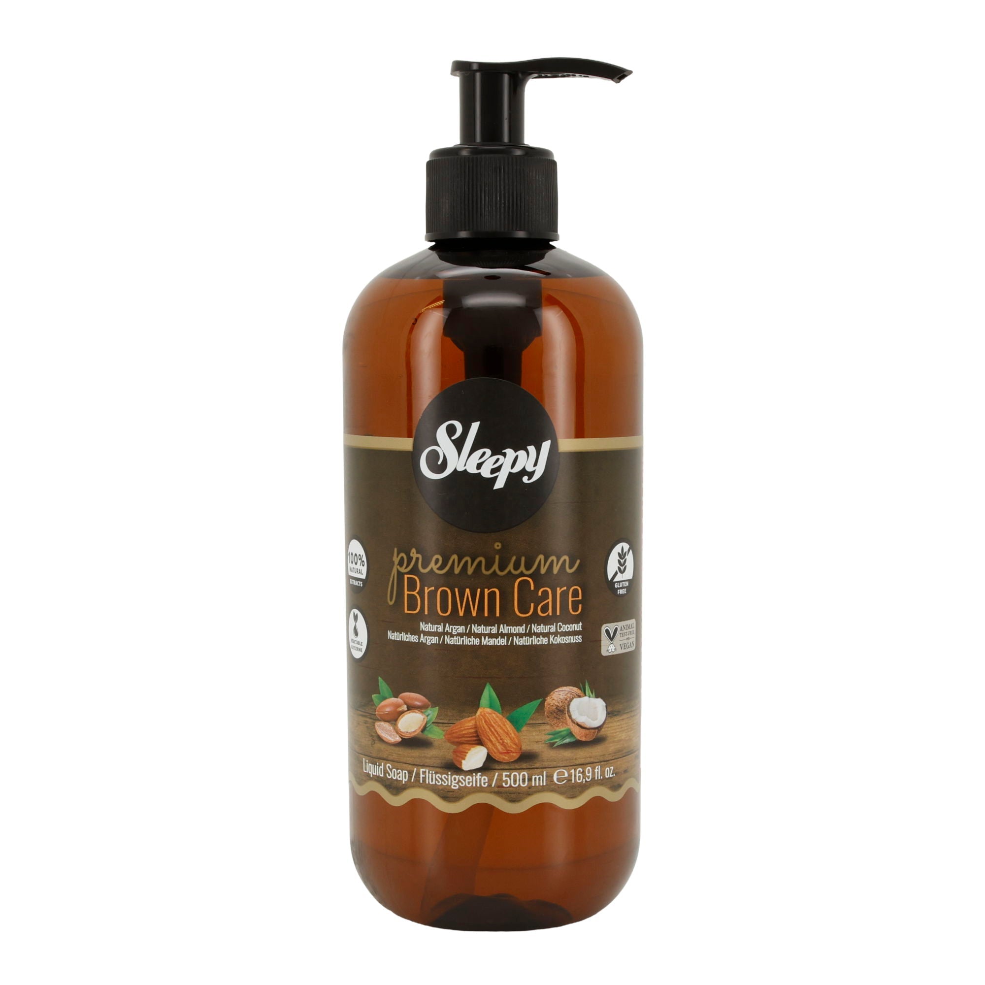 Sleepy premium - Brown Care | Handseife – Flüssigseife 550 ml SLEEPY